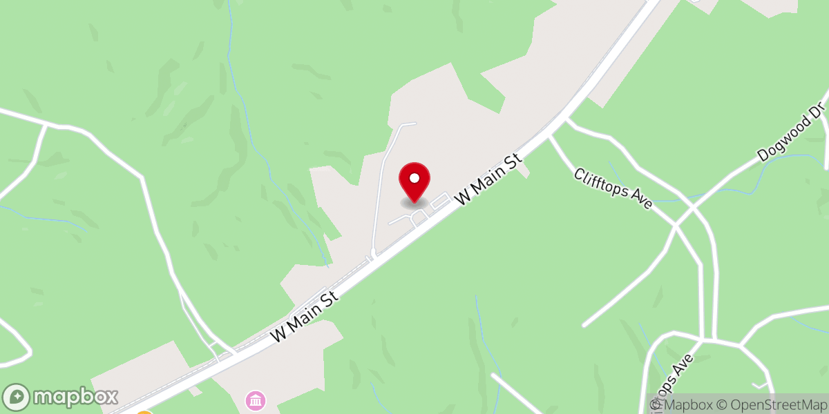 Map showing location of Christ Church Monteagle