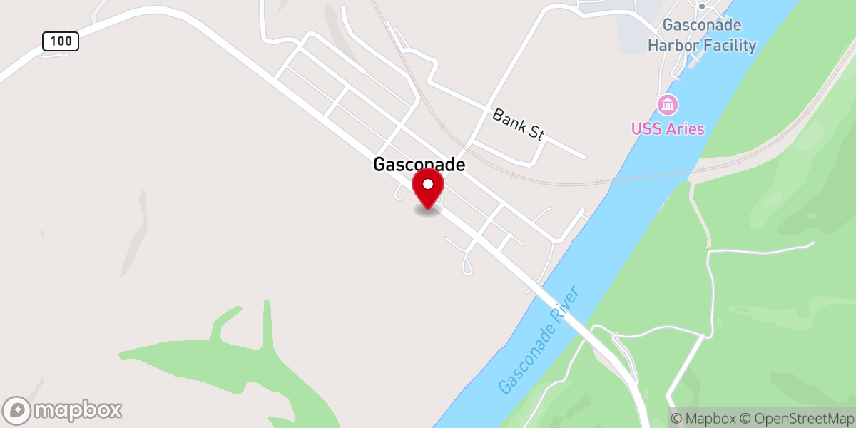 Map showing location of First Baptist Church