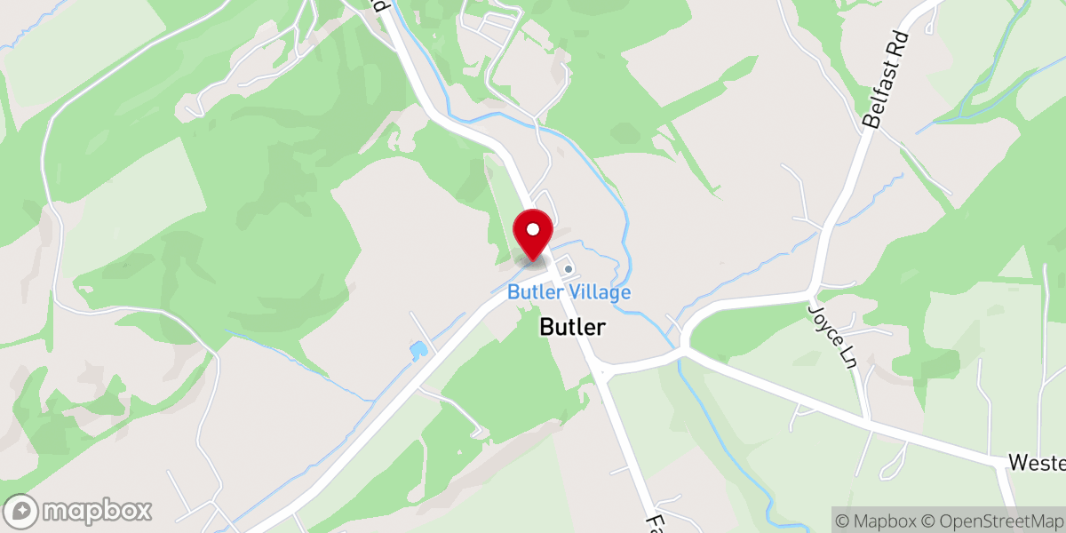 Map showing location of Black Rock Church
