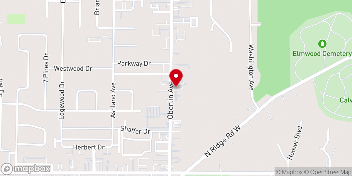 Map showing location of Church In Lorain