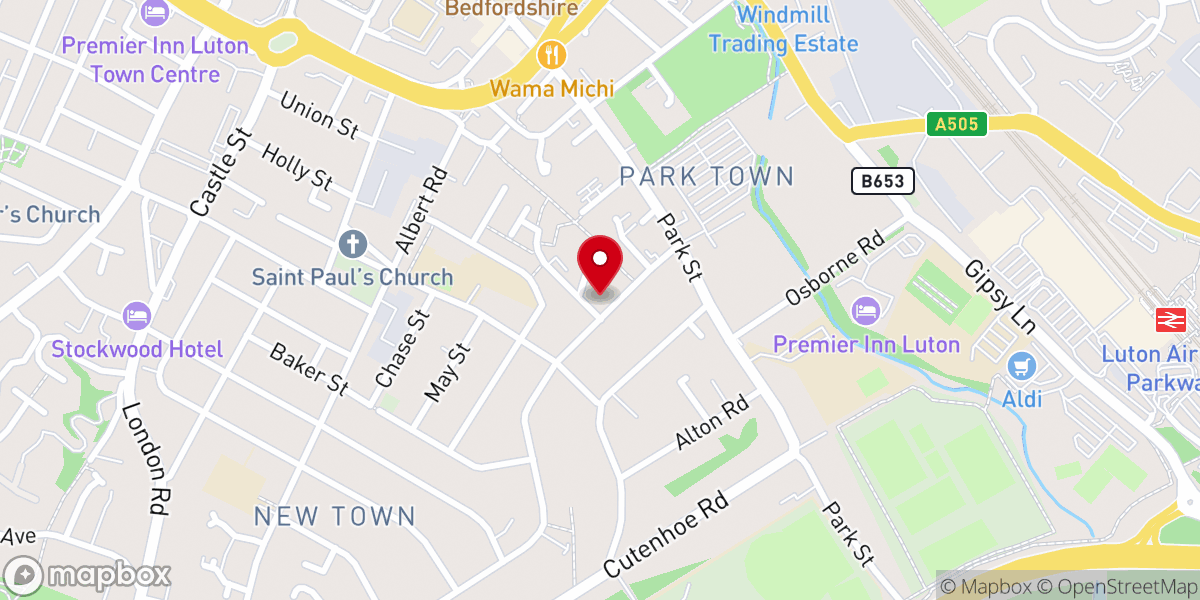 Map showing location of Strathmore Avenue Methodist Church