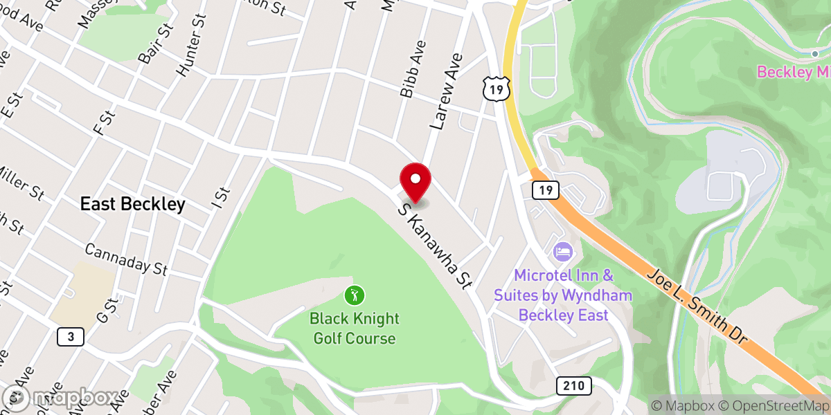 Map showing location of Mill Brook Church