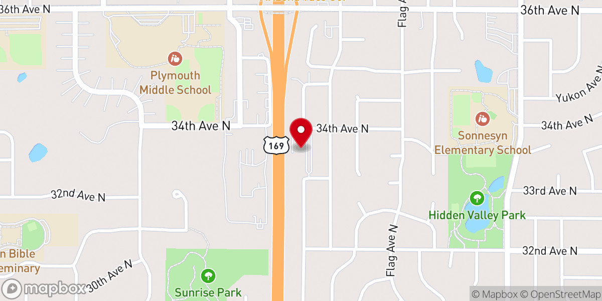 Map showing location of Hometown Church – New Hope
