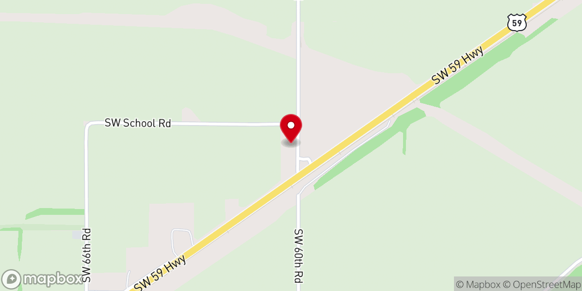 Map showing location of Missouri Valley Baptist Church