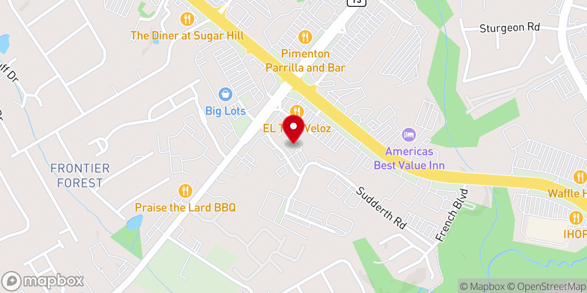 Map showing location of Holy Bethel Church of God in Christ