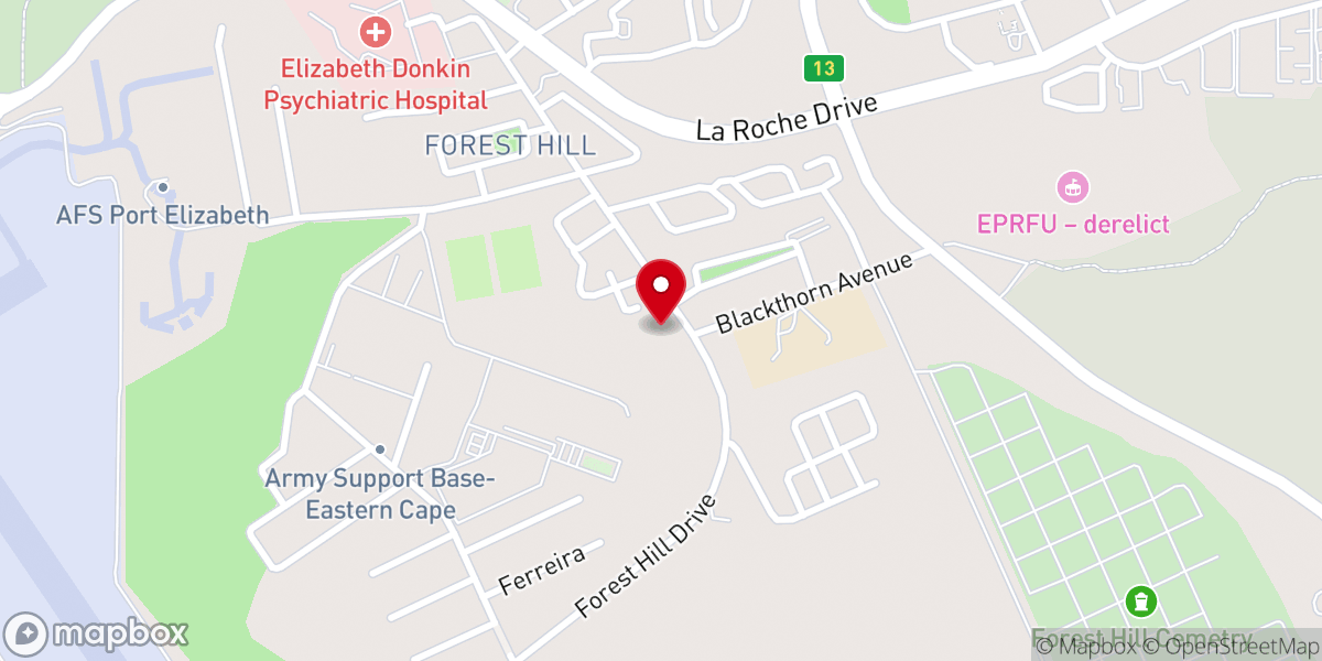 Map showing location of New Apostolic Church Forest Hill