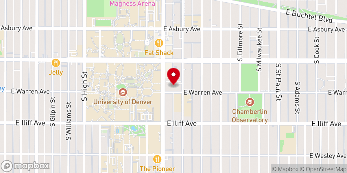 Map showing location of University Park United Methodist Church