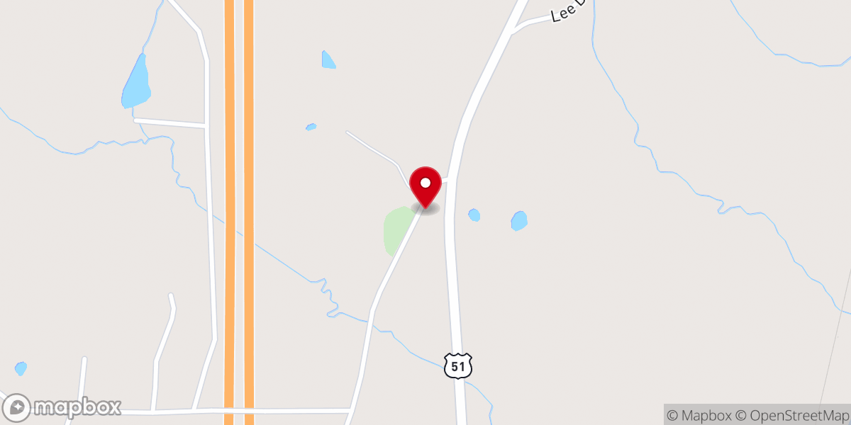 Map showing location of Mount Pleasant Baptist Church