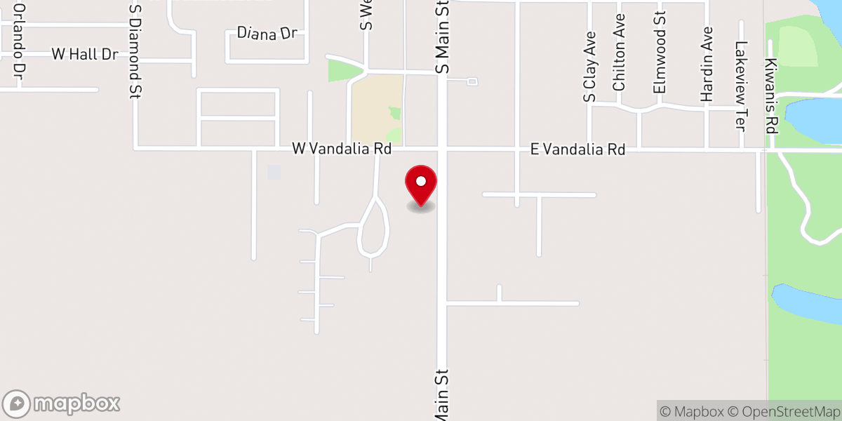 Map showing location of Peddlers Antiques & Home Decor Shoppes