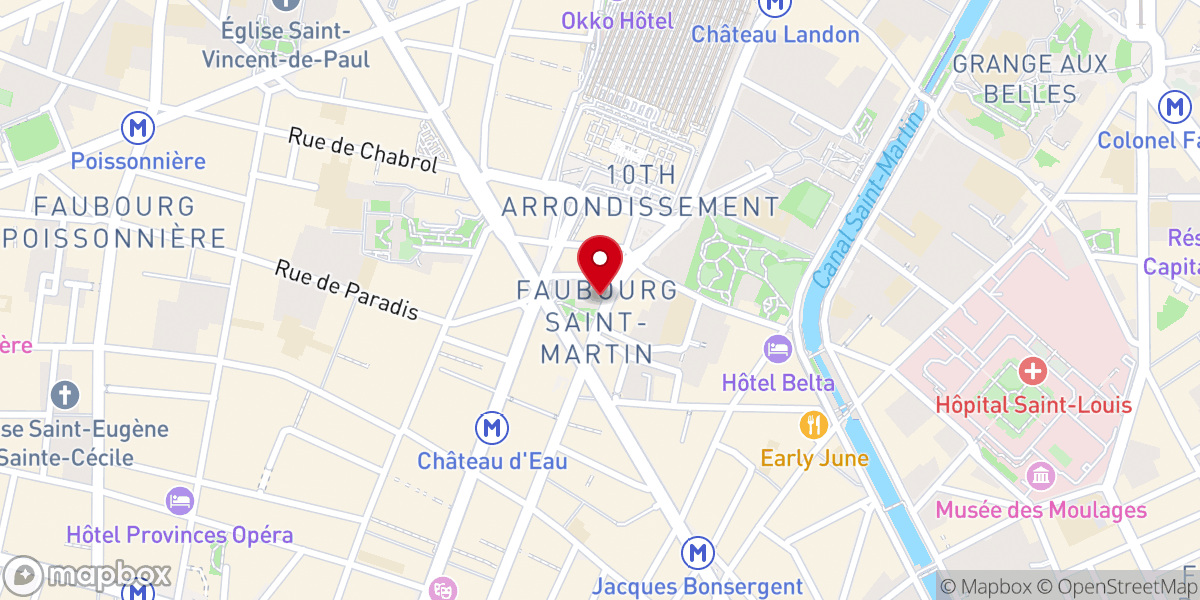 Map showing location of Paroisse Saint-Laurent