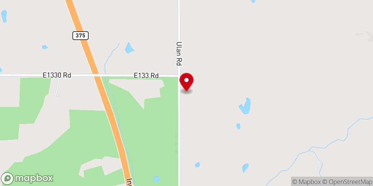 Map showing location of North Mt homa church