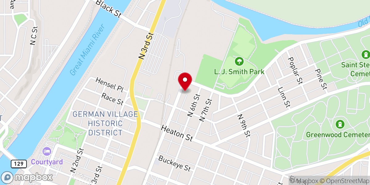 Map showing location of Church of God of the Union Assembly