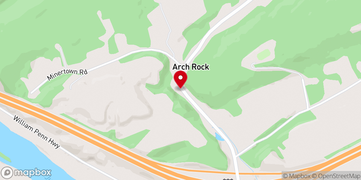 Map showing location of Arch Rock United Methodist Church