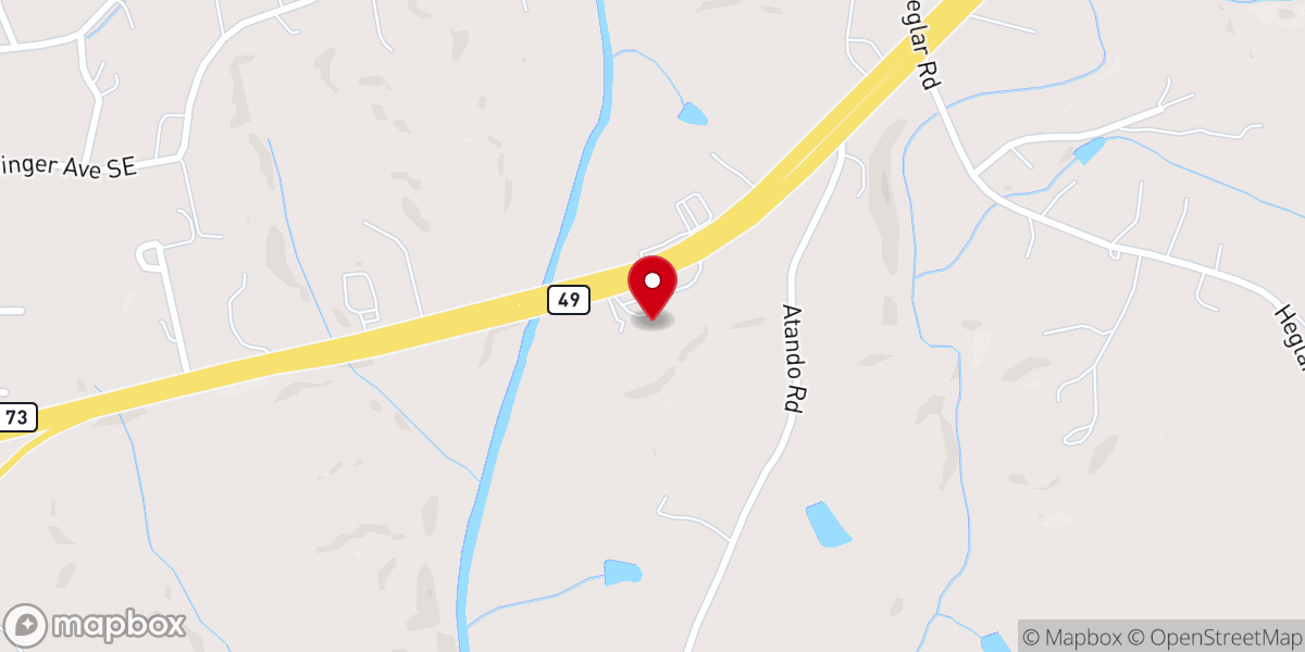Map showing location of Life Point