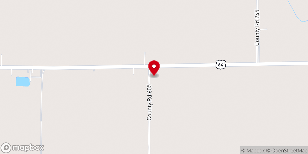 Map showing location of Rolfe Chapel Assembly of God