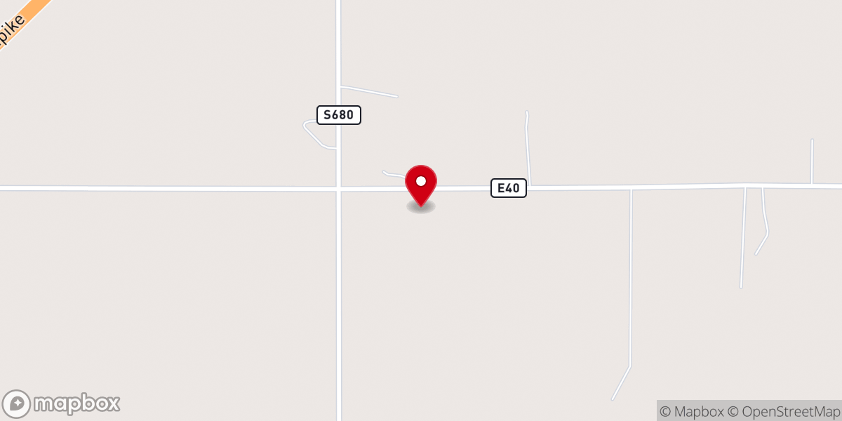 Map showing location of Cherry Grove Church