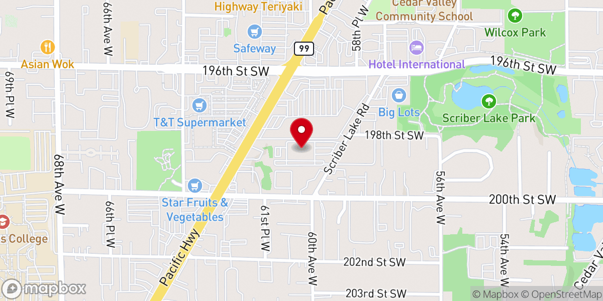 Map showing location of NW Church