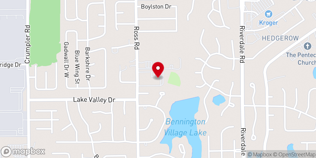 Map showing location of Ross Road Church of Christ