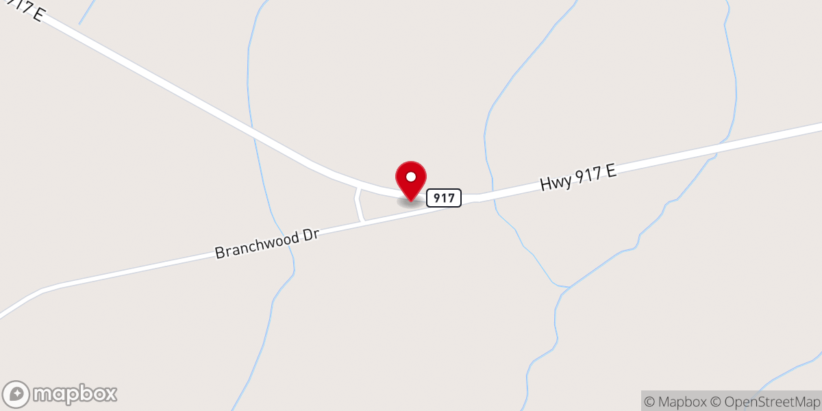 Map showing location of Spring Grove Baptist Church