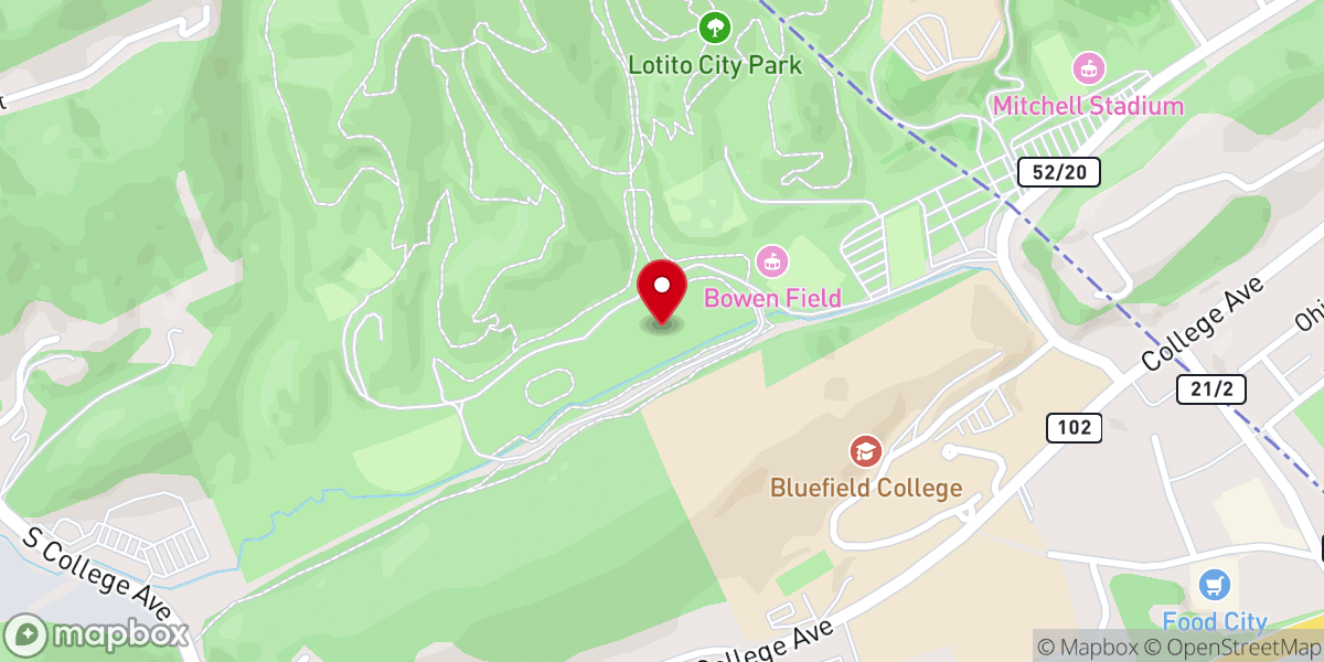 Map showing location of Lotito City Park