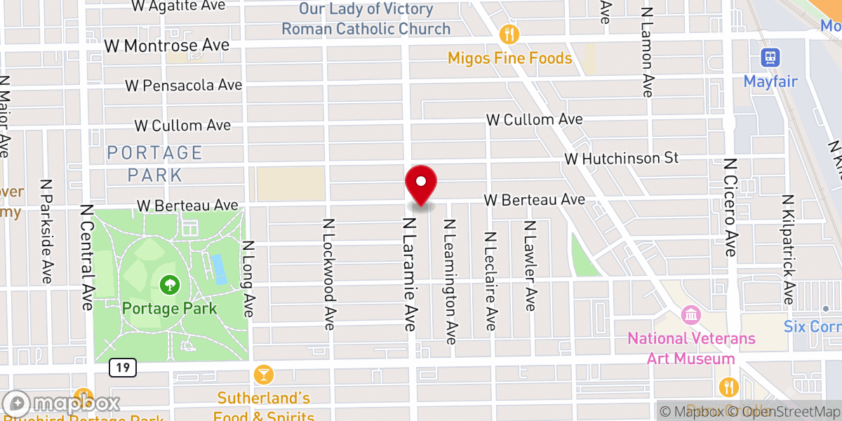 Map showing location of Living Witness Apostolic Faith Temple