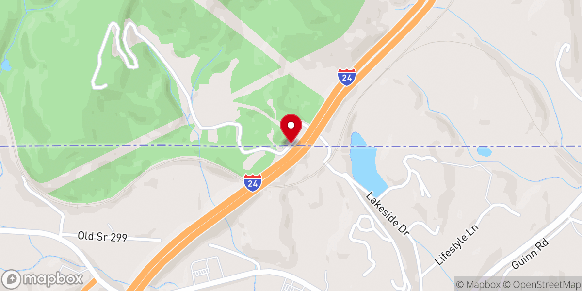 Map showing location of Chattanooga Lafayette Emmaus Community Inc