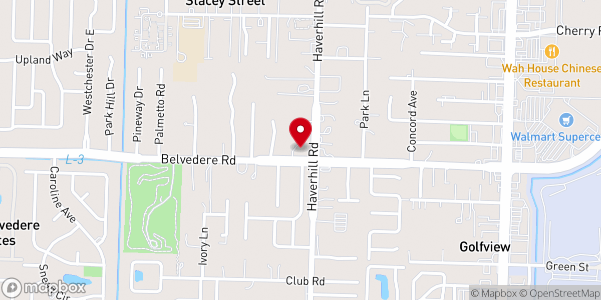 Map showing location of St Christophers Episcopal Church