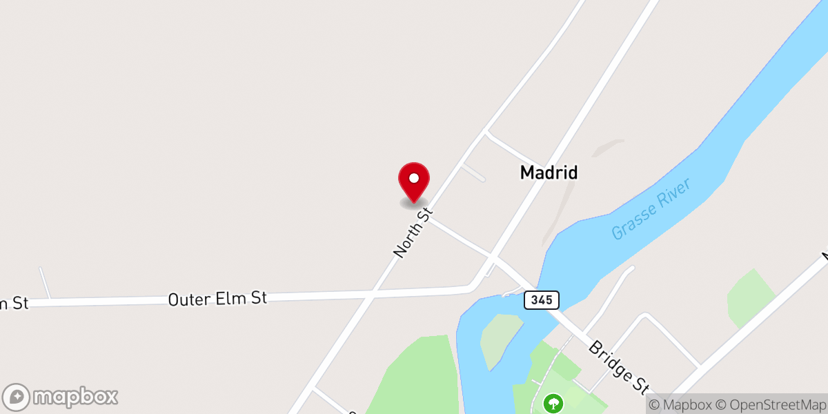 Map showing location of Saint John's Roman Catholic Church