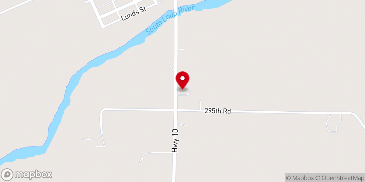 Map showing location of Grace Lutheran Church