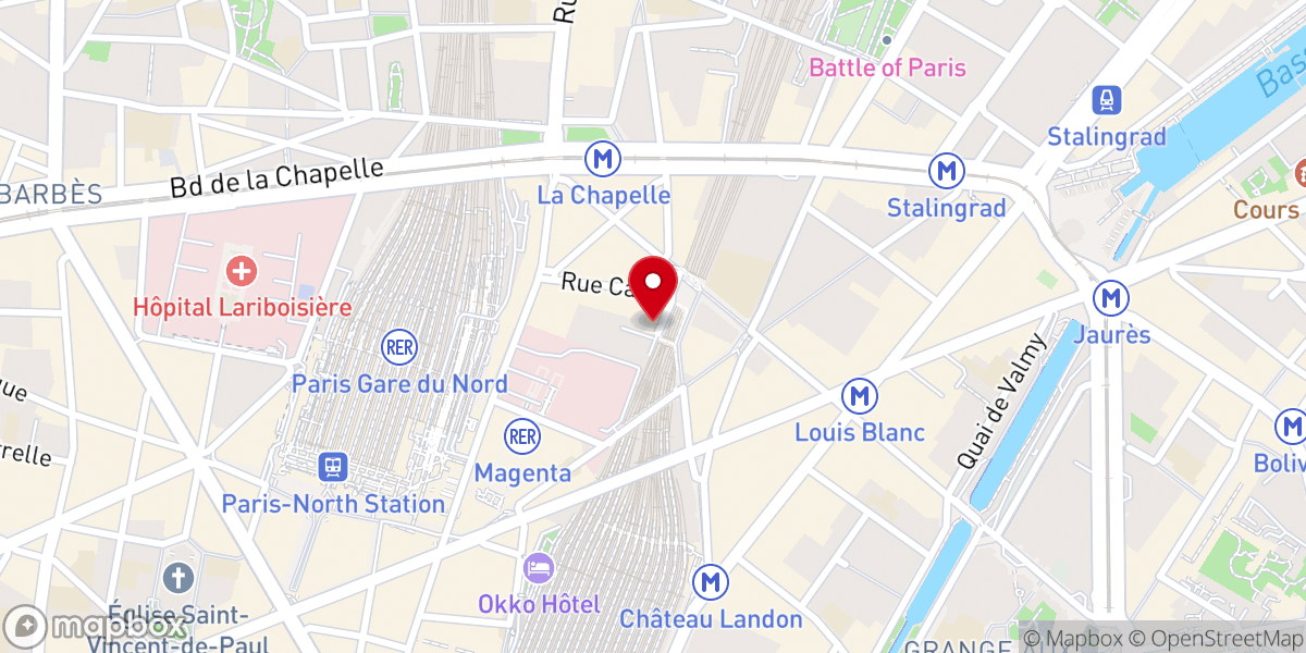 Map showing location of Chapelle Notre Dame Des Malades