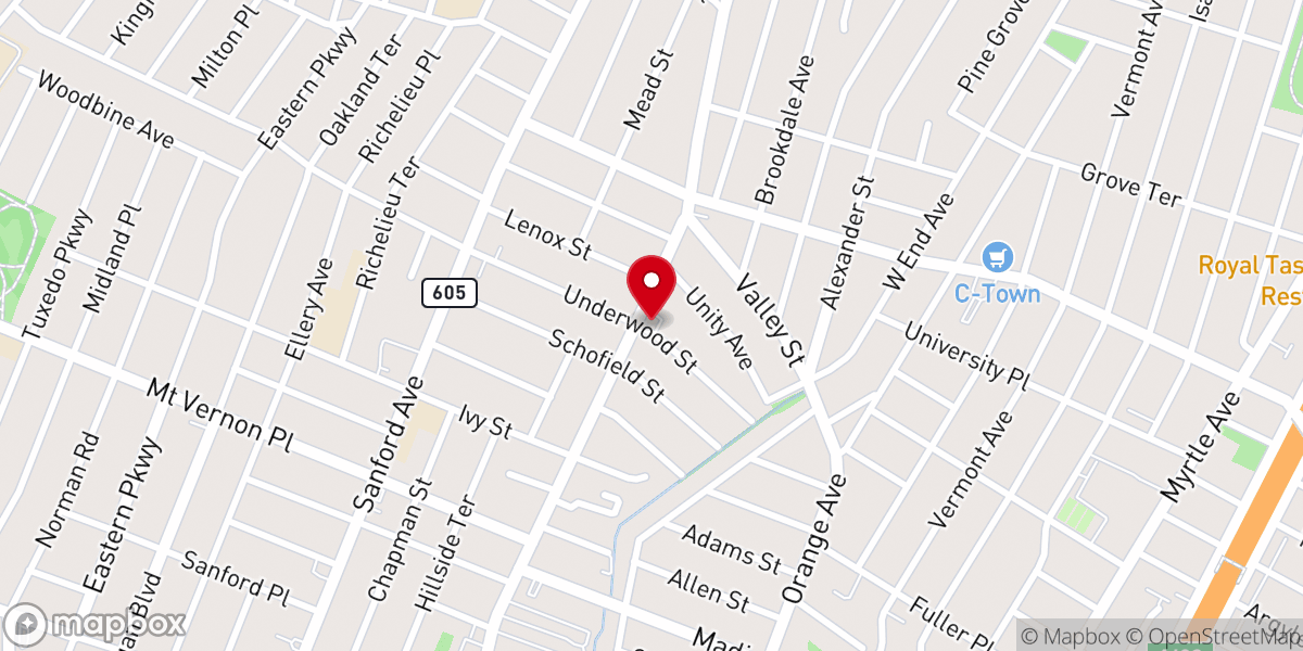 Map showing location of Church of God of Prophecy North East Spanish Region Inc