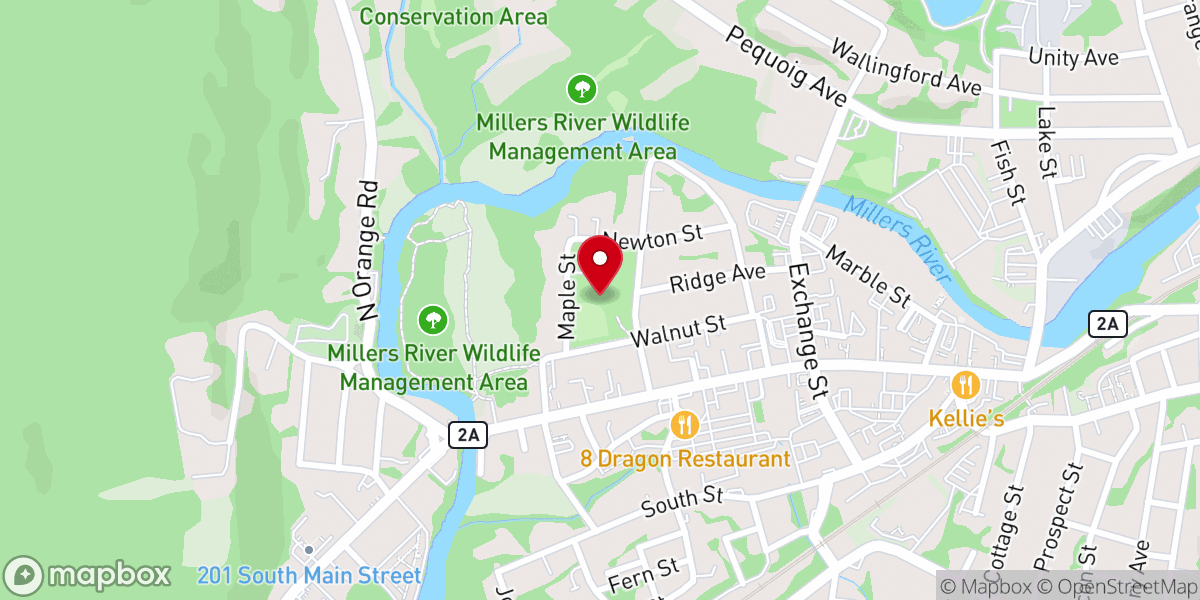Map showing location of Fish Park