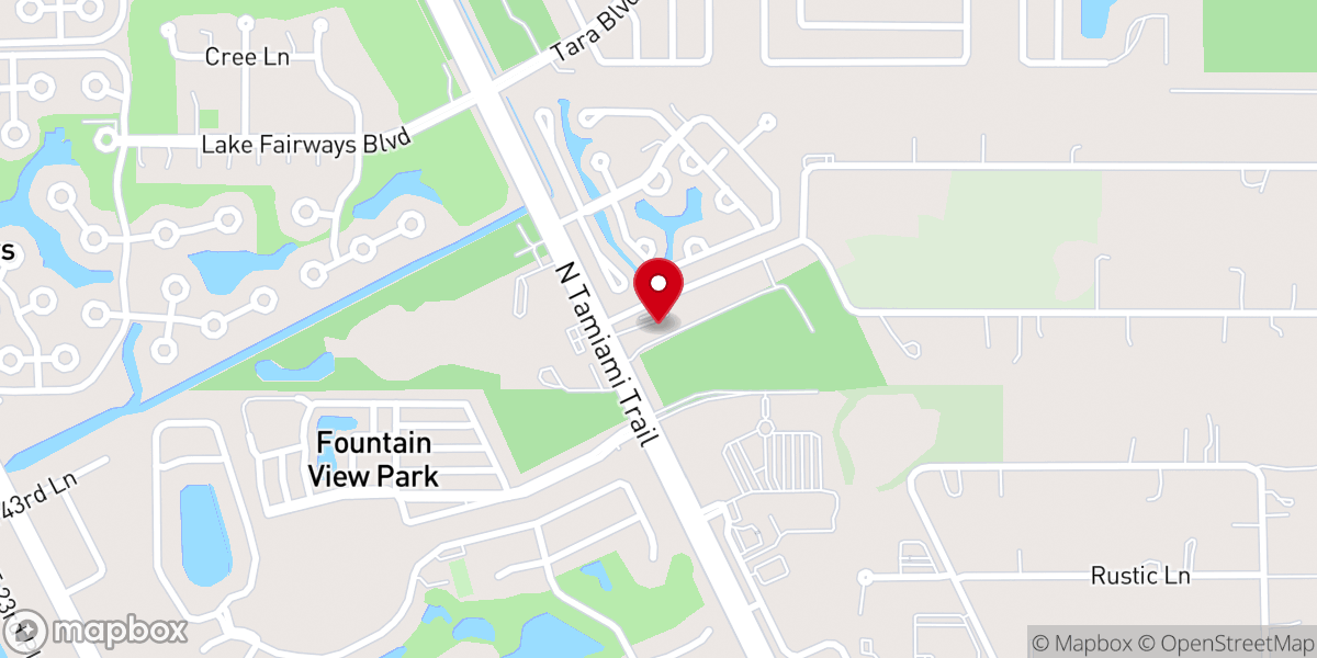 Map showing location of Grace Baptist Temple