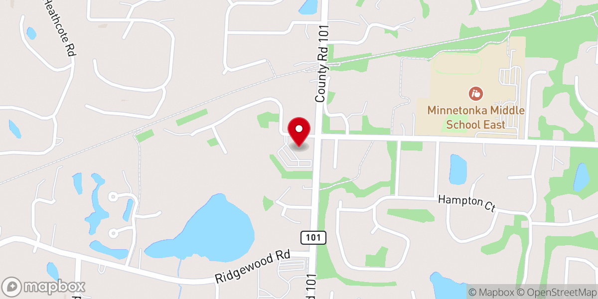 Map showing location of Minnetonka United Methodist