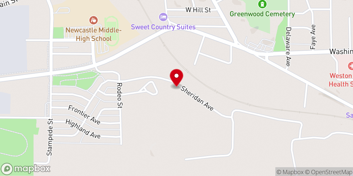 Map showing location of Cambria Community Church