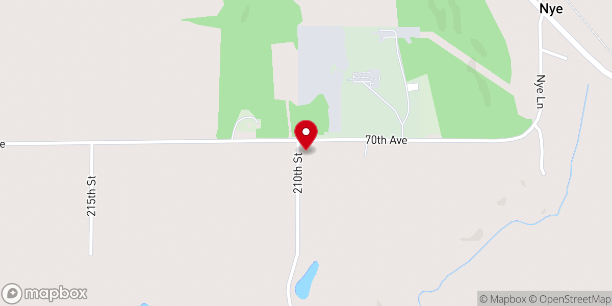 Map showing location of Grace Evangelical Lutheran Church