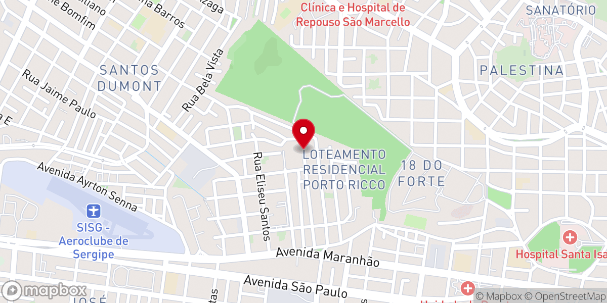 Map showing location of Igreja Batista Brasileira de Aracaju