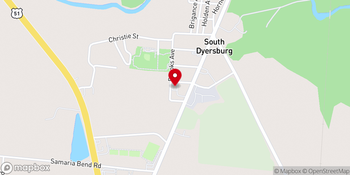 Map showing location of Word of Faith Church