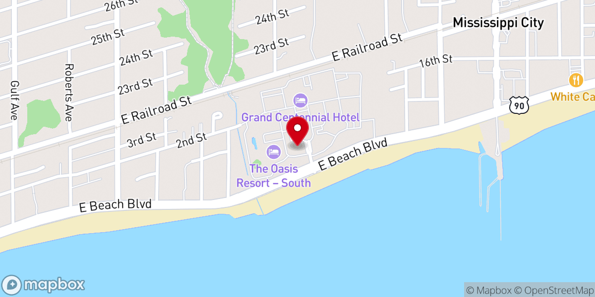 Map showing location of The Chapel at Centennial Plaza