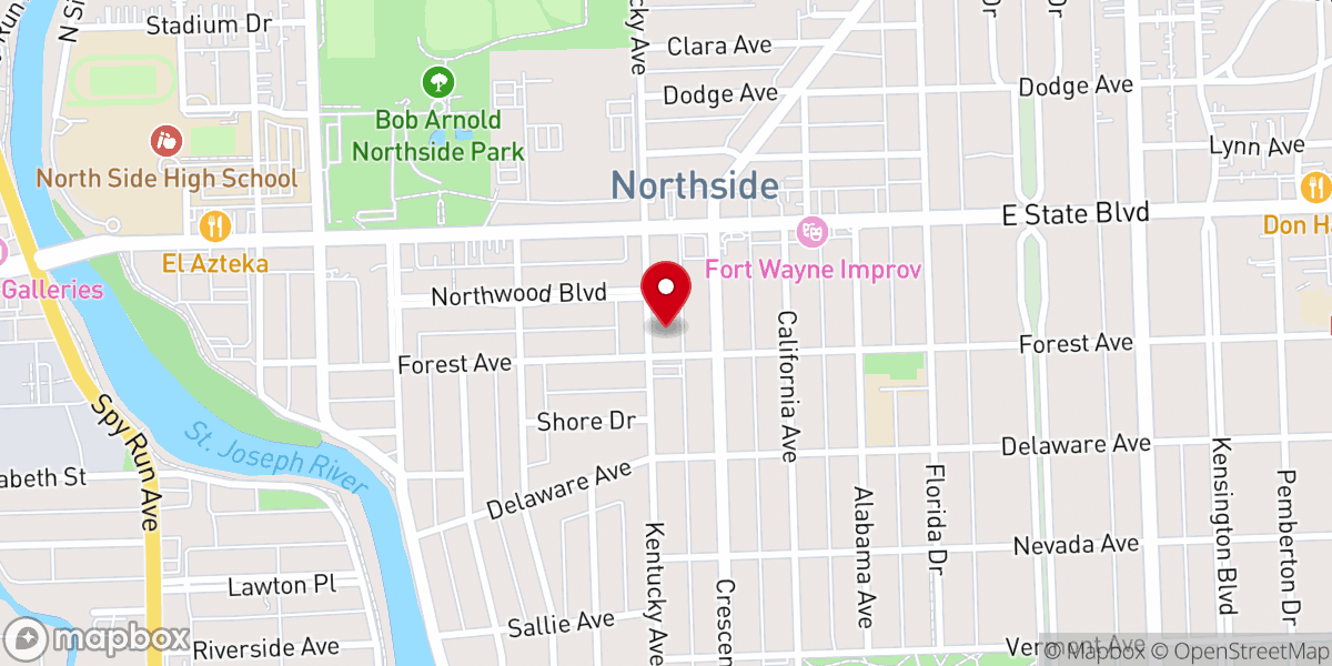 Map showing location of Lifehouse Church - Forest Park Campus