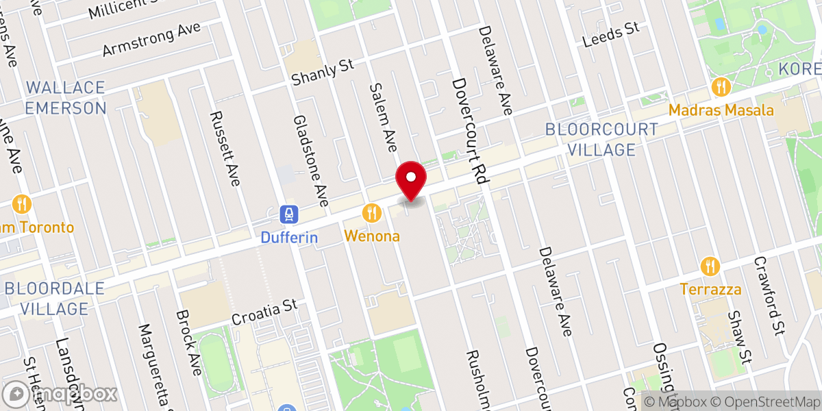 Map showing location of St. Anthony's Catholic Church