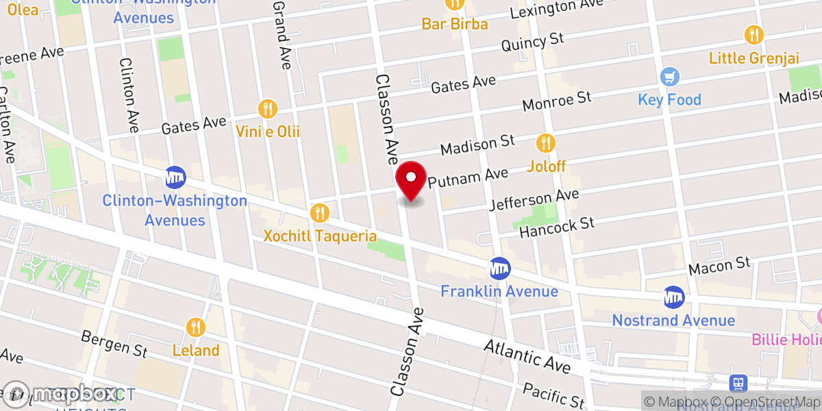 Map showing location of Brooklyn Church of Brethren