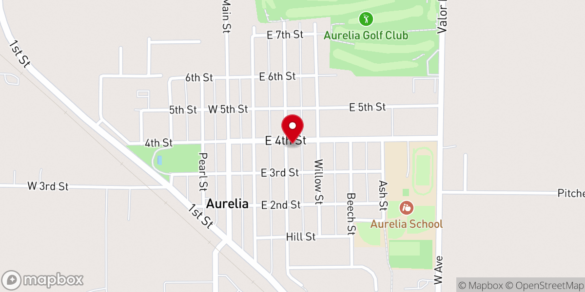 Map showing location of St Paul Lutheran Church Parsonage