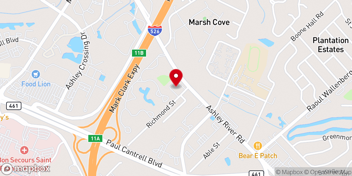 Map showing location of Salvation - Deliverance Church Charleston Inc