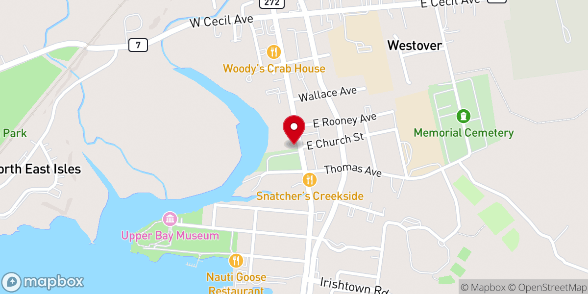 Map showing location of Saint Mary Anne's Outreach Food Bank - Food Pantry