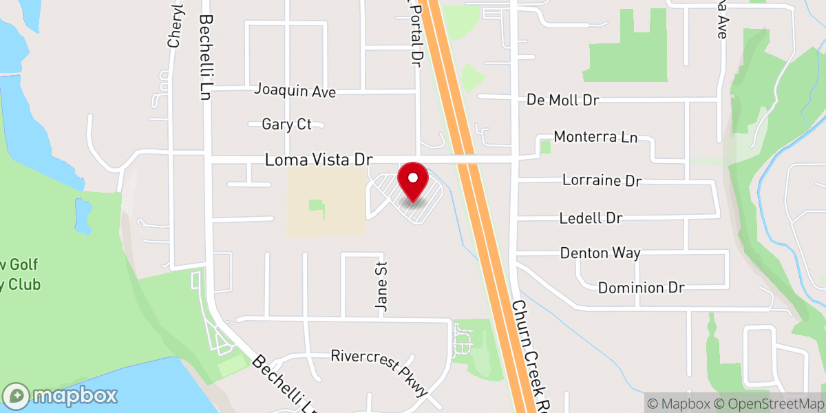 Map showing location of Pathway Church - Churches In Redding CA