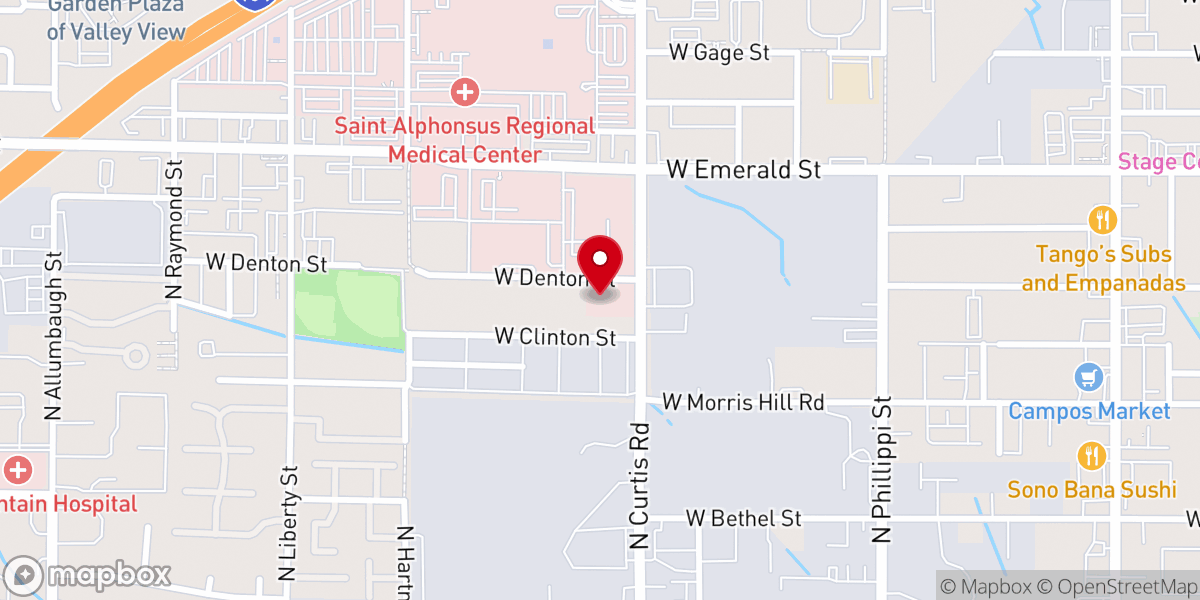 Map showing location of Holy Trinity Anglican Church