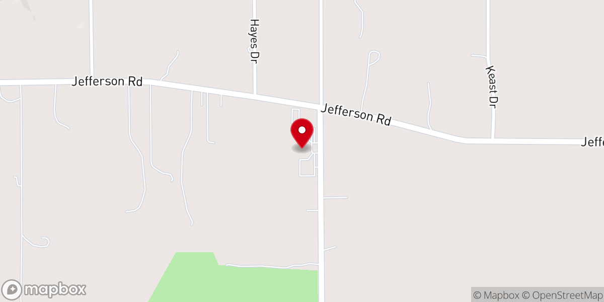 Map showing location of Saint Rita Church
