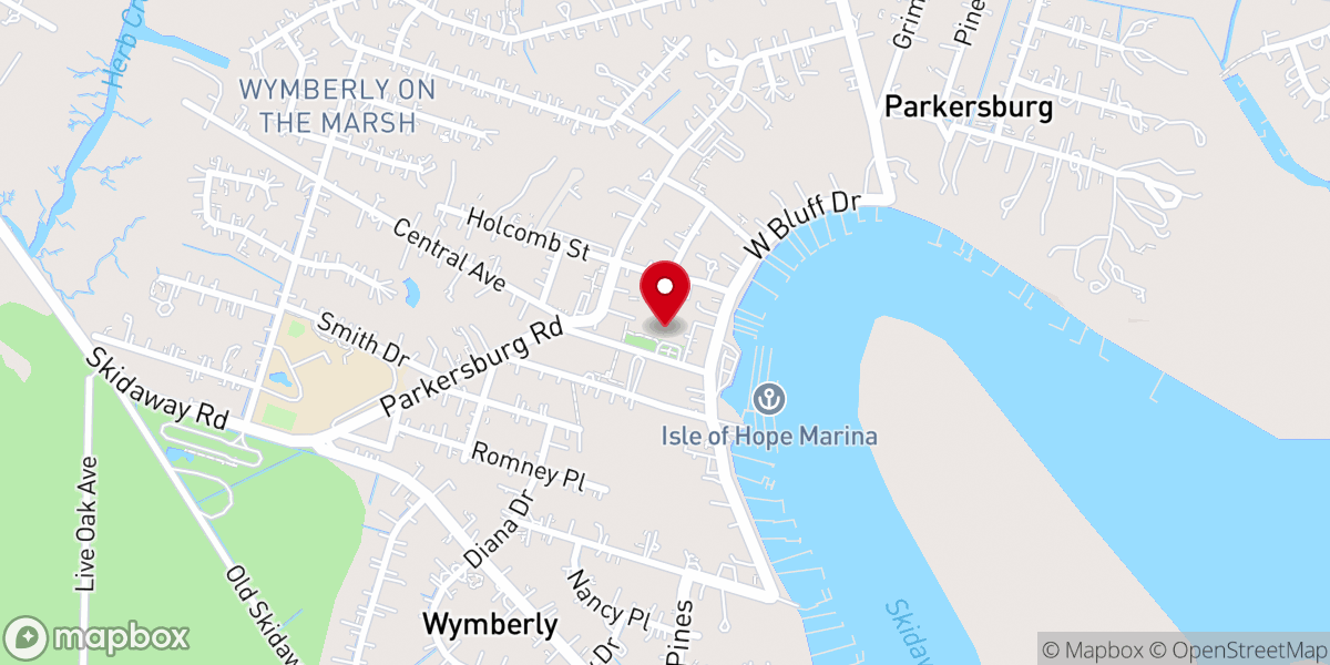 Map showing location of Our Lady of Good Hope Catholic Church