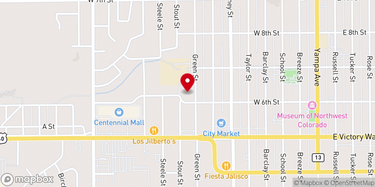 Map showing location of First Congregational Church
